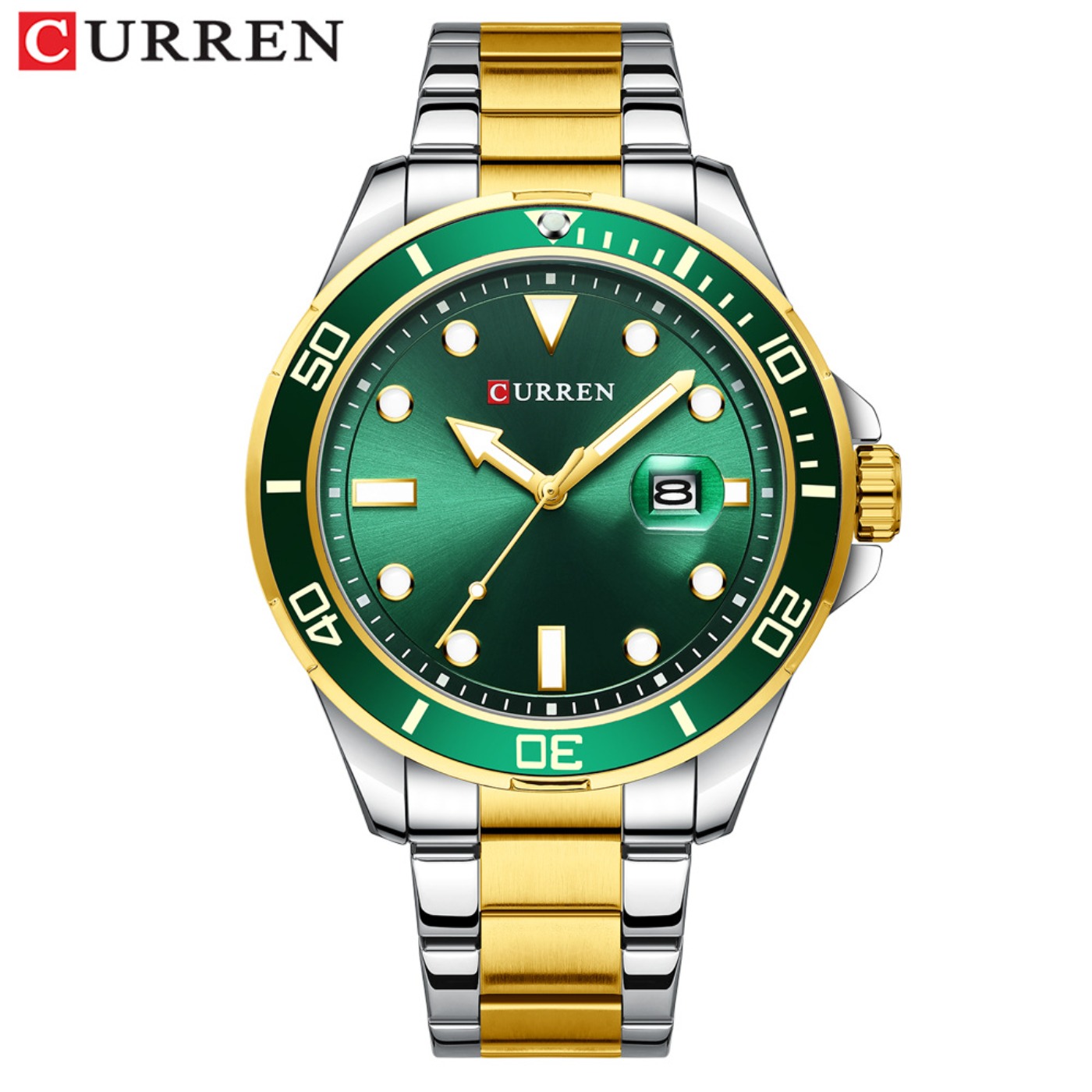 Luxury Watch Brands - CURREN Nieuwe Green Water Ghost-serie Merk