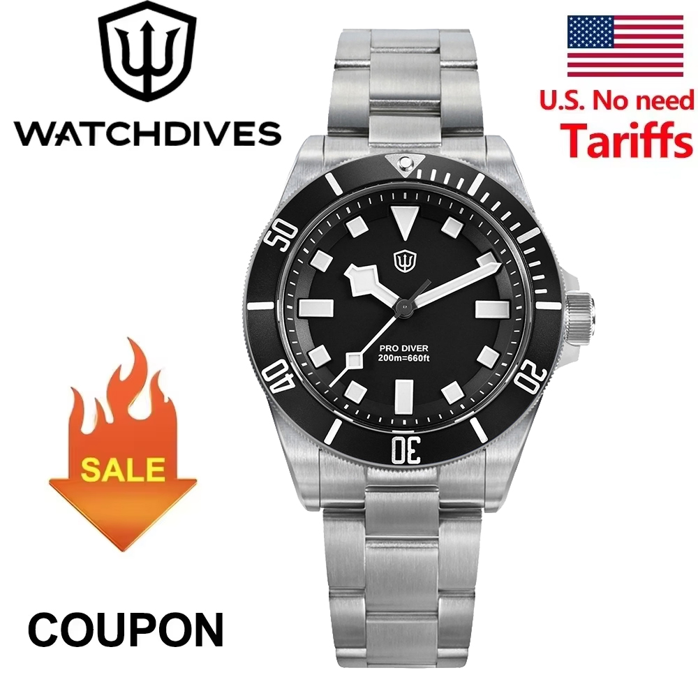 Rolex Watch Submariner - Watchdives WD1969 Pro Horloge VH31 Sweep