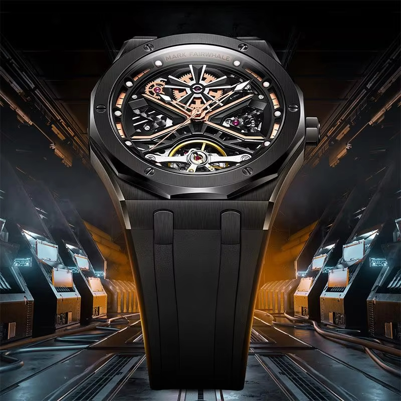 Automatic Pilot Watch - Mark Fairwhal Mode Tourbillon Horloge heren
