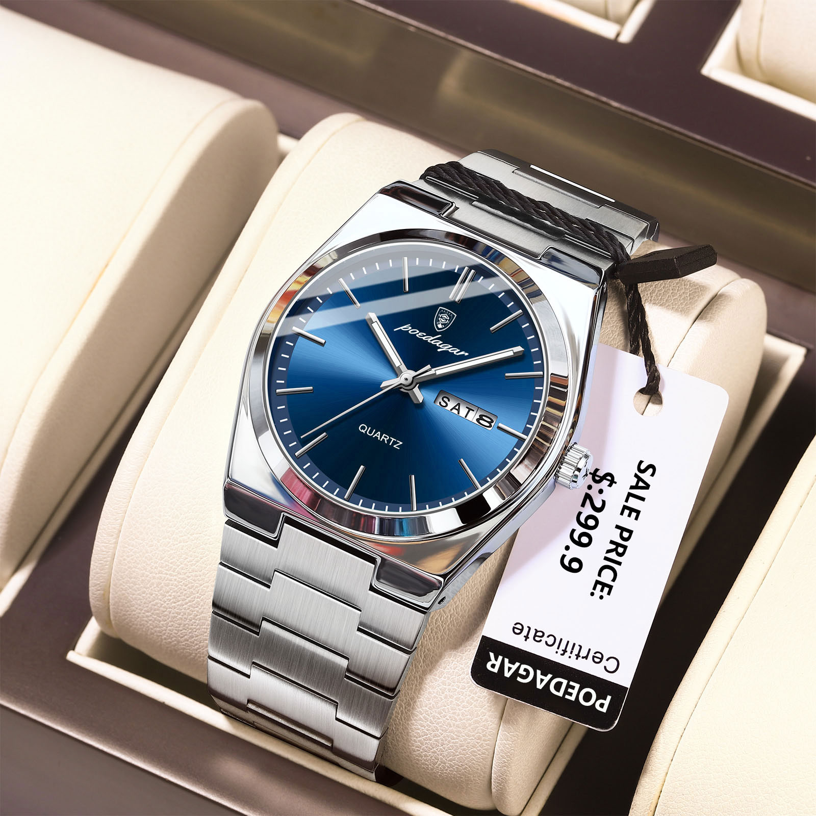 Luxury Watch Cartier - POEDAGAR Luxe Horloges Voor Mannen Roestvrij