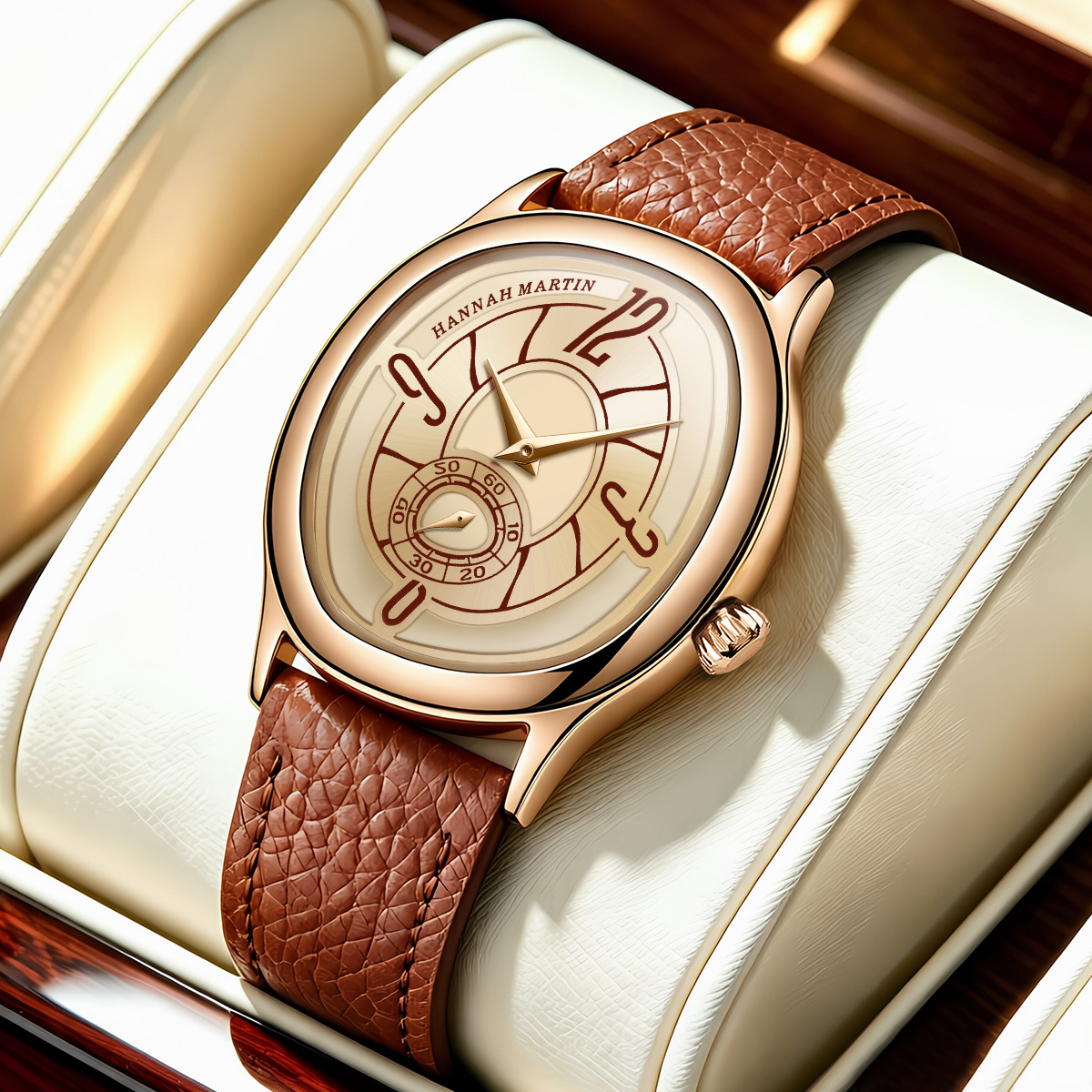 Luxury Watch Brands - HANNAH MARTIN Horloge Mode Leer 40mm