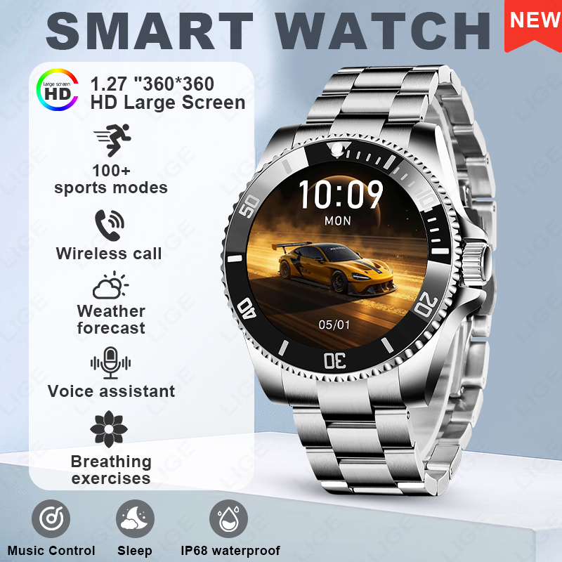 Luxury Watch Hd - LIGE Smart Watch Luxe Staal Gezondheid