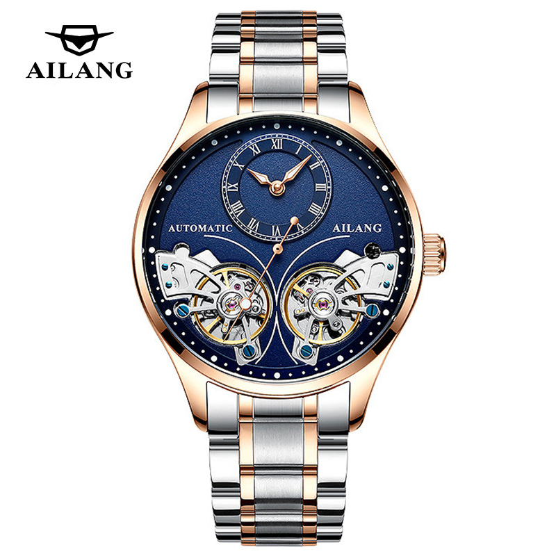 Automatic Pilot Watch - AILANG Gloednieuw mode dubbel tourbillon horloge