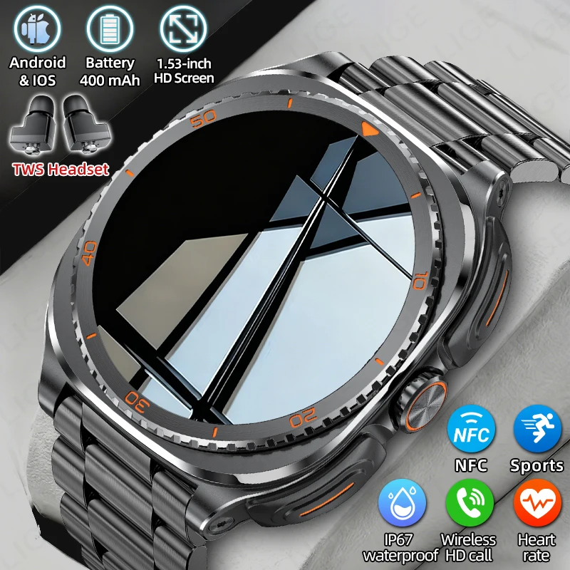 Luxury Watch Hd - Nieuwe 2026 TWS 2-in-1 draadloze headset