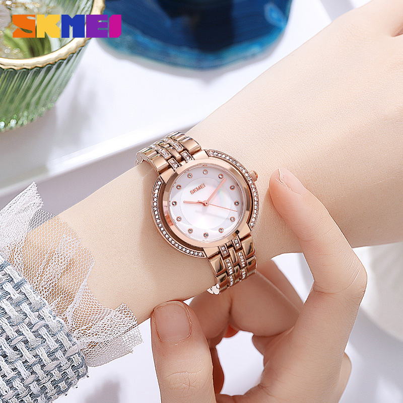 Luxury Women'S Watch - Damesarmband quartzhorloges Luxe strass wijzerplaat Zinklegering