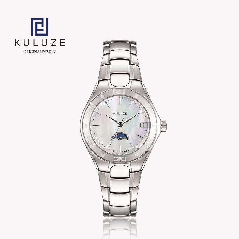 Luxury Watch Moon Phase - Kuluze Titanium Dame Horloge Zwitsers Ronda