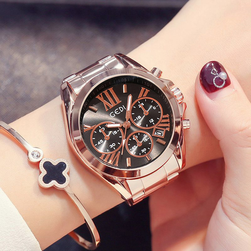 Luxe Rose Goud Vrouwen Casual  - Luxury Watch Unique recensie en prijs