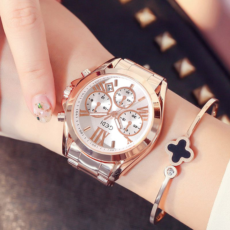 Luxe Rose Goud Vrouwen Casual  - Luxury Watch Unique recensie en prijs