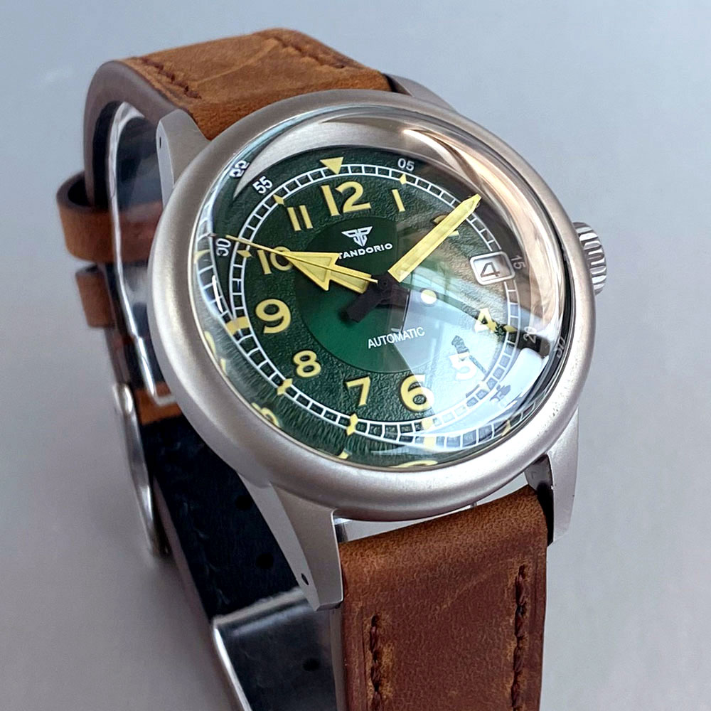 Aangepaste nieuwe 36 mm dubbel - Automatic Pilot Watch recensie en prijs