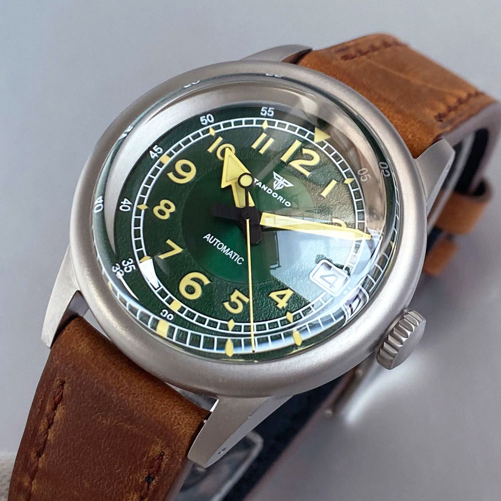 Aangepaste nieuwe 36 mm dubbel - Automatic Pilot Watch recensie en prijs