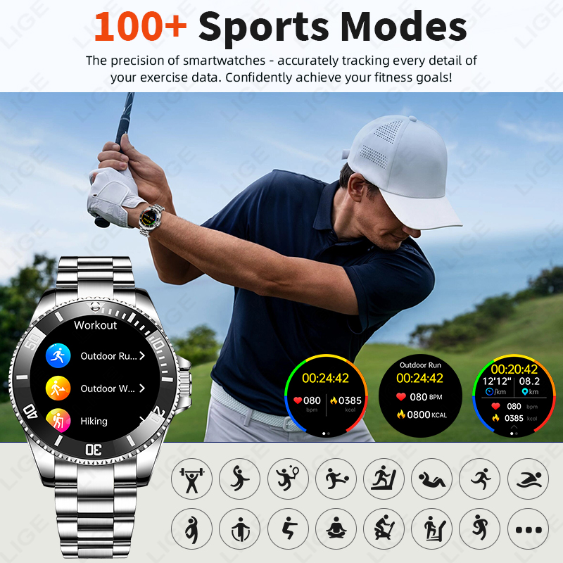 LIGE Business Smart Watch Here - Luxury Watch Hd recensie en prijs