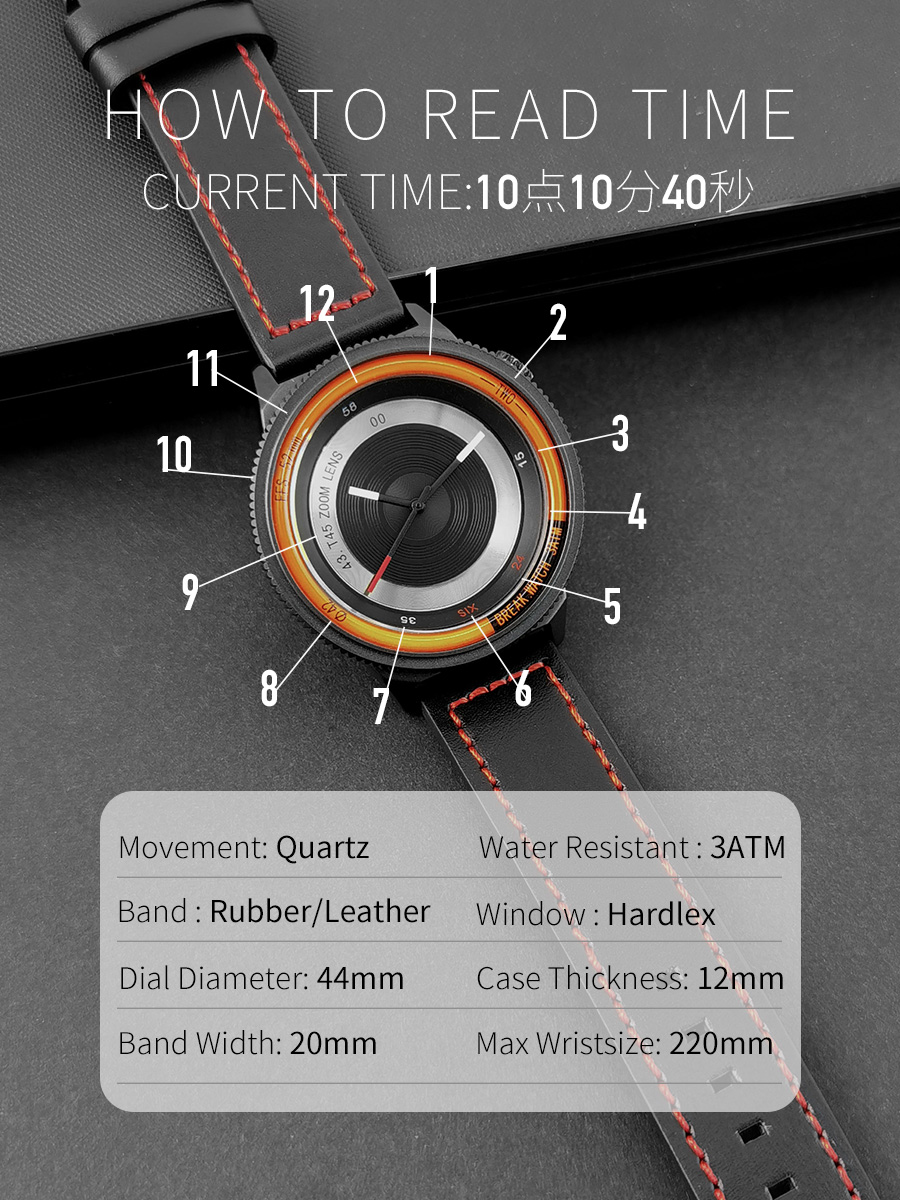 Break Zwart Camera Serie Manne - Luxury Watch Unique recensie en prijs