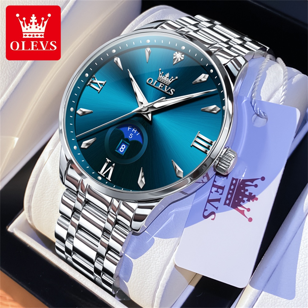 OLEVS Moon Phase herenhorloges - Luxury Watch Brands recensie en prijs