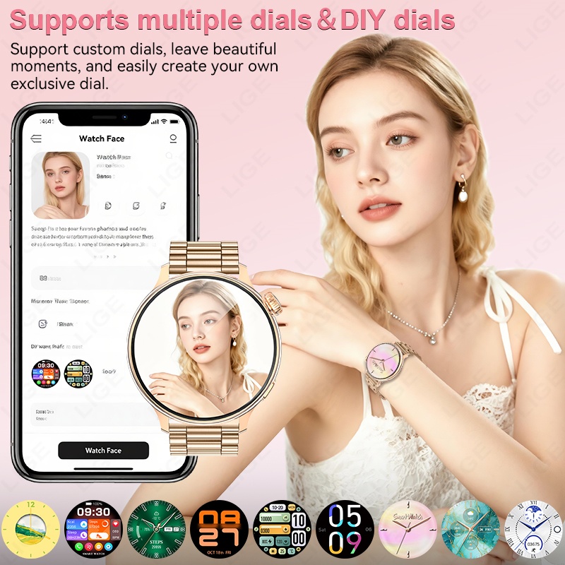 LIGE Luxe Dames Smartwatch 1.2 - Luxury Watch Hd recensie en prijs