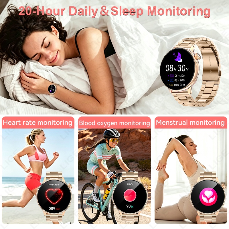 LIGE Luxe Dames Smartwatch 1.2 - Luxury Watch Hd recensie en prijs