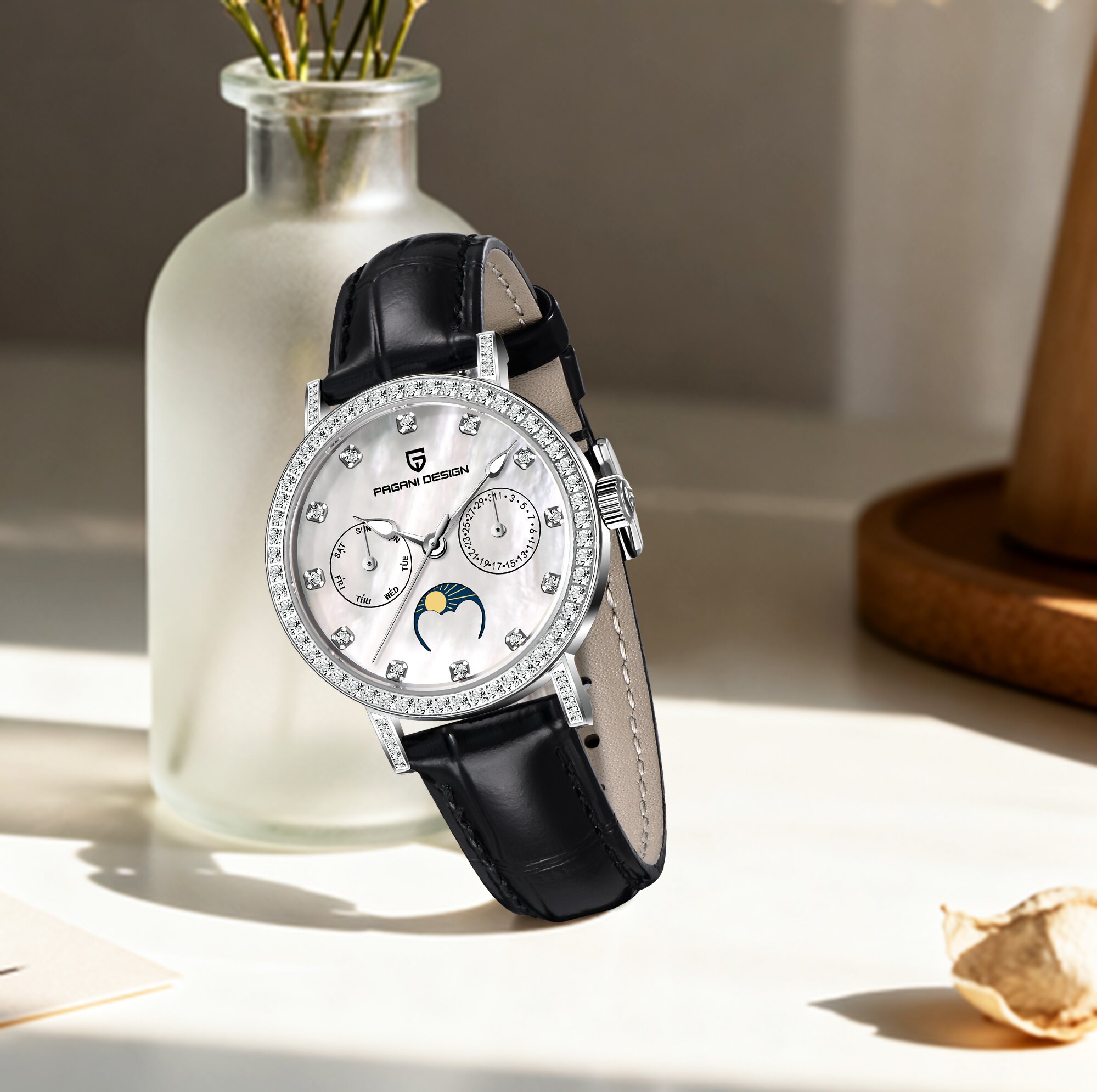 PAGANI DESIGN Elite luxe dames - Luxury Watch Moon Phase recensie en prijs