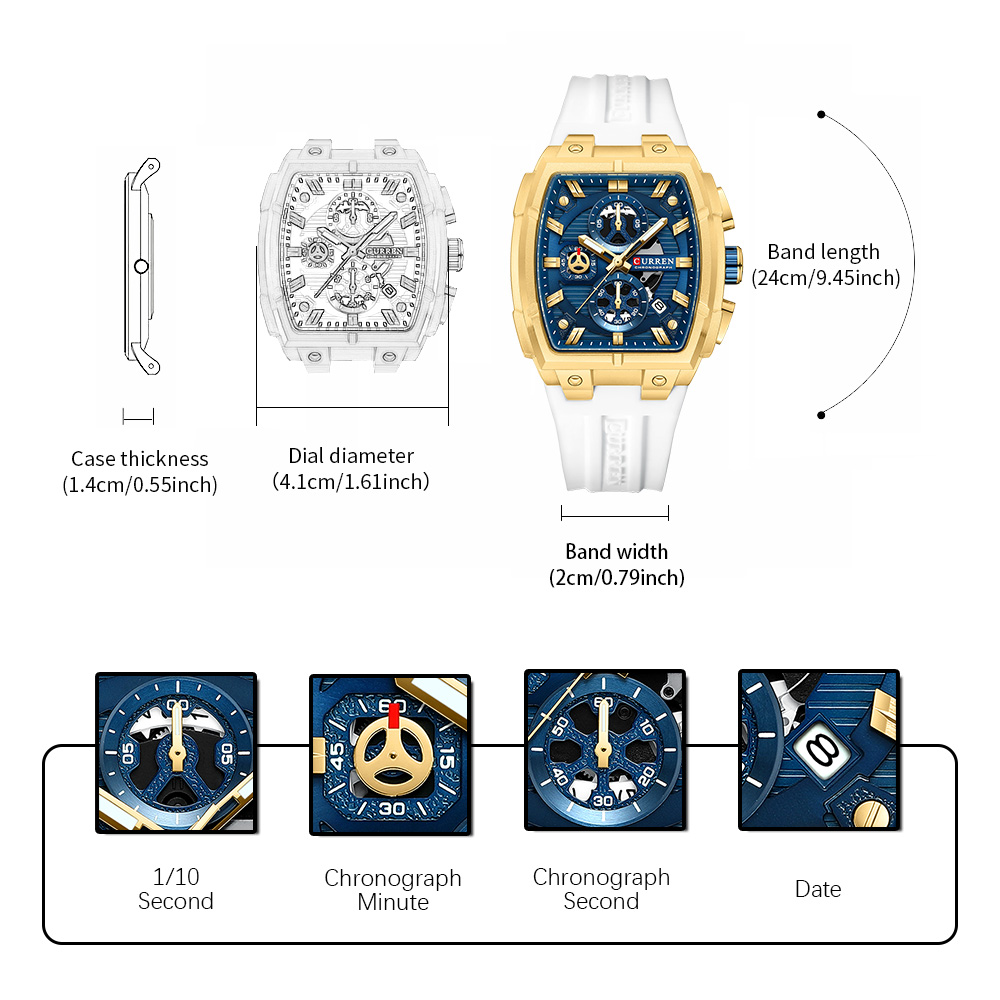 CURREN Luxe vintage horloge vo - Luxury Watch Straps recensie en prijs