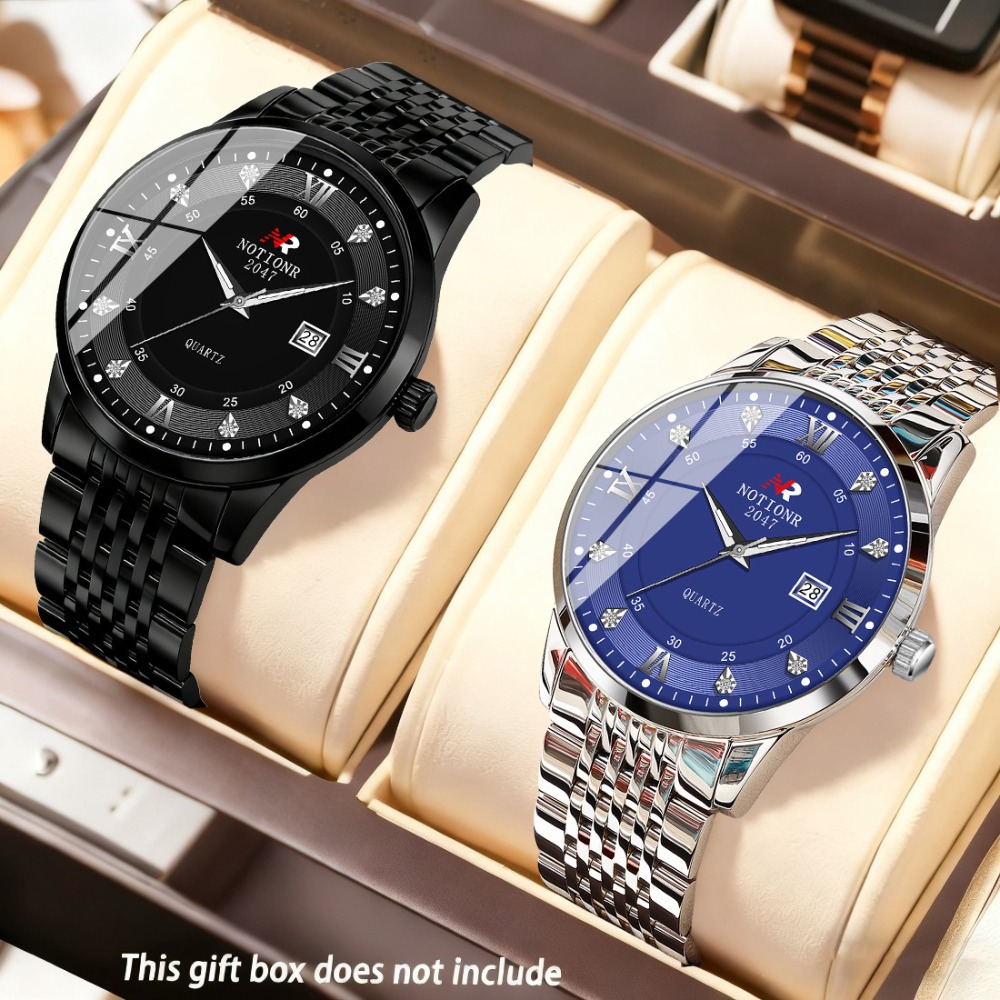 2 stuks klassieke heren quartz - Luxury Watch Straps recensie en prijs