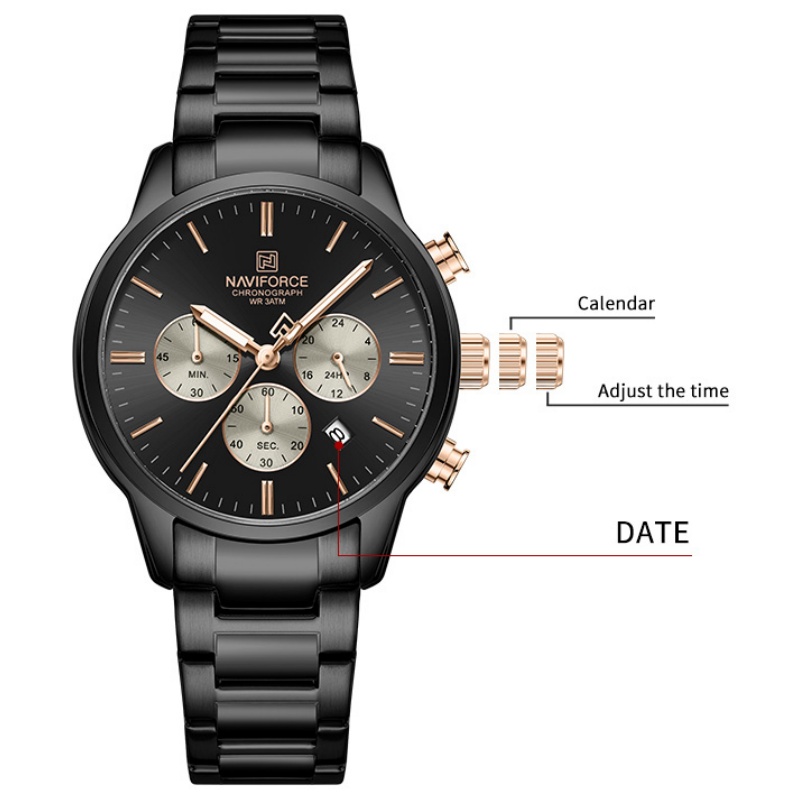 NAVIFORCE Heren Quartz Chronog - Luxury Watch Straps recensie en prijs