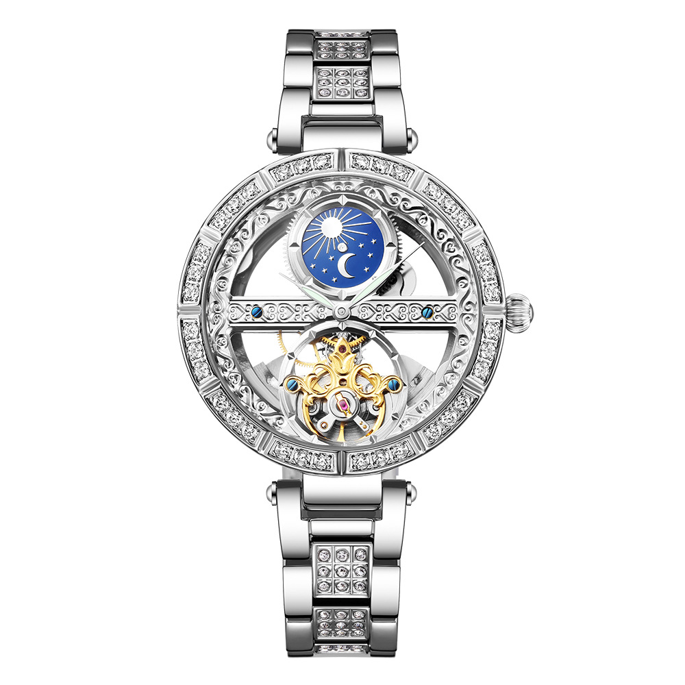 Dameshorloge Automatisch Vrouw - Luxury Watch Moon Phase recensie en prijs