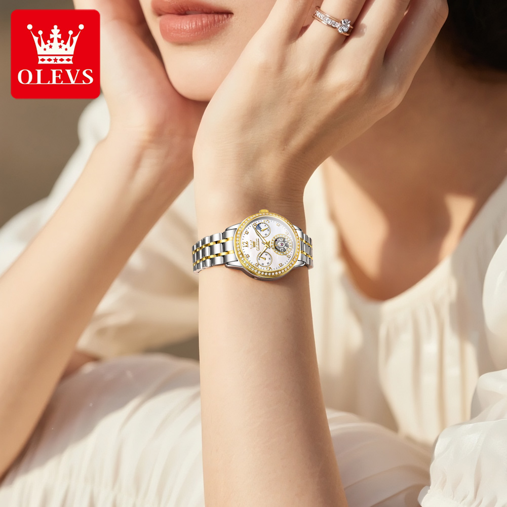OLEVS Automatisch Horloge Voor - Luxury Watch Moon Phase recensie en prijs