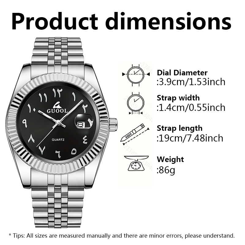 Nieuw, populair herenhorloge v - Luxury Watch Arabic recensie en prijs