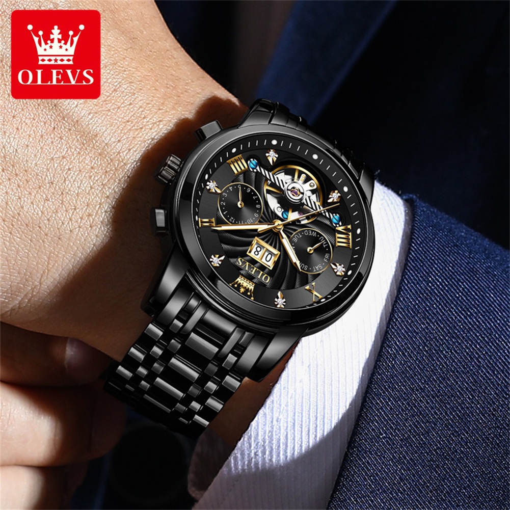 OLEVS Klassieke herenhorloges  - Automatic Pilot Watch recensie en prijs