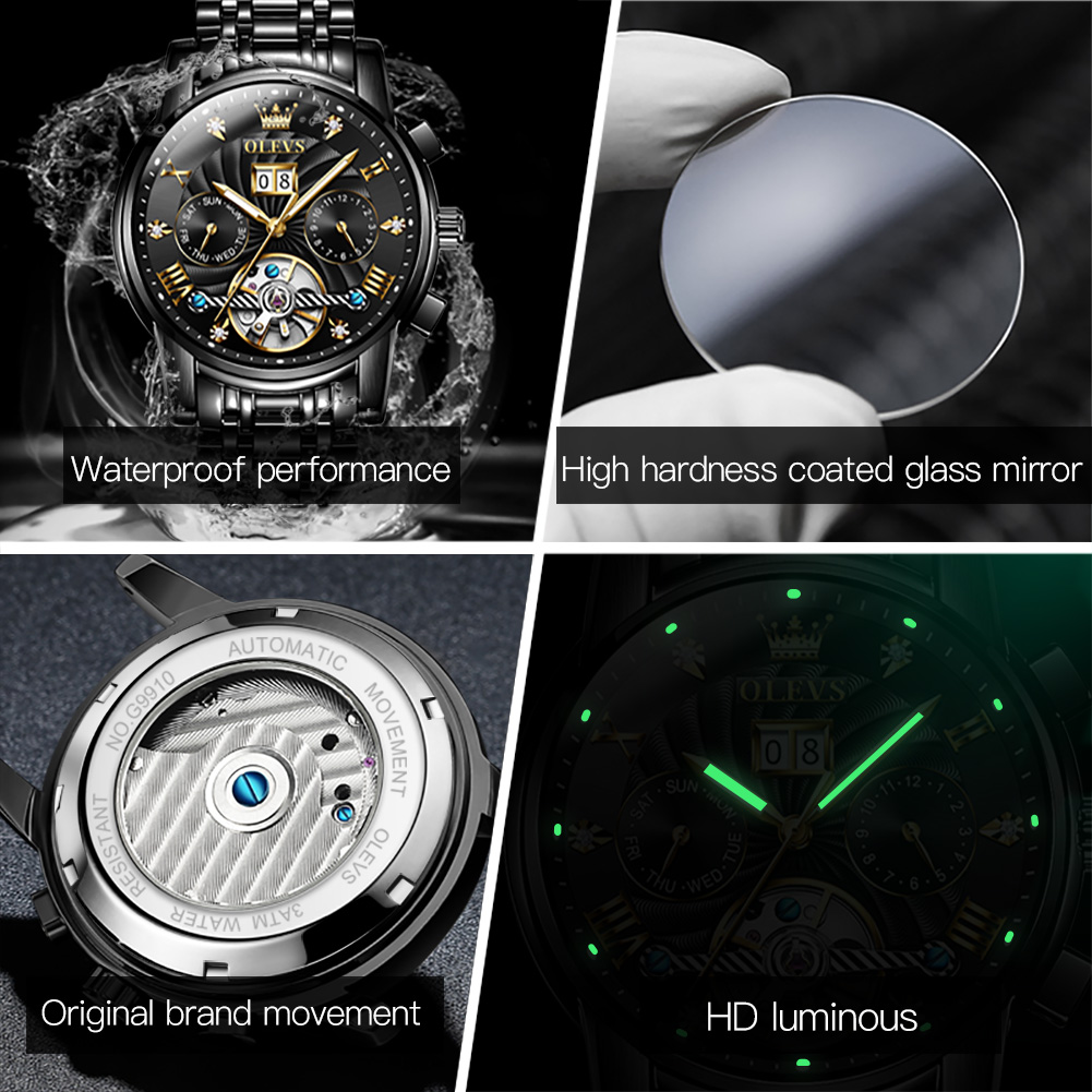 OLEVS Klassieke herenhorloges  - Automatic Pilot Watch recensie en prijs