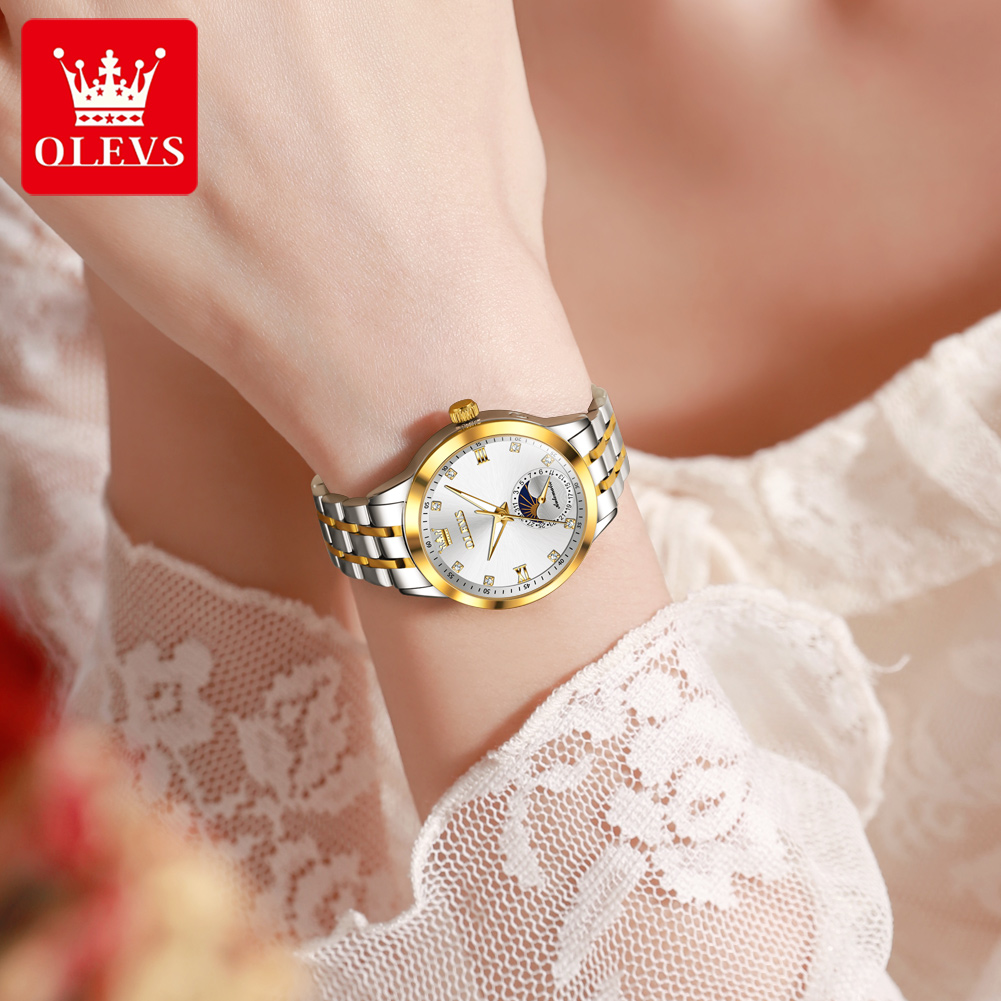 OLEVS 7041 Elegance Maanfase D - Luxury Watch Moon Phase recensie en prijs