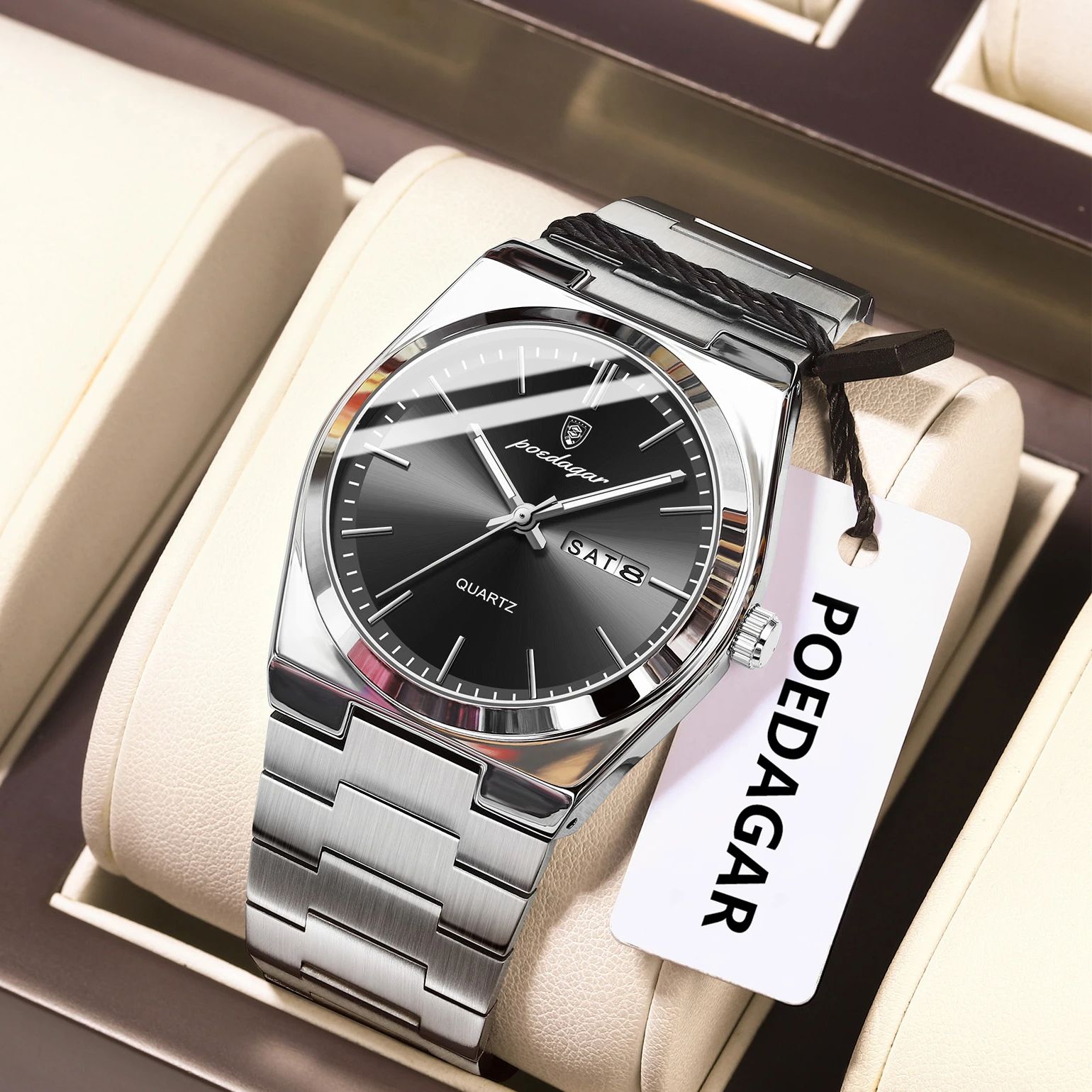 POEDAGAR Luxe heren quartzhorl - Luxury Watch Cartier recensie en prijs