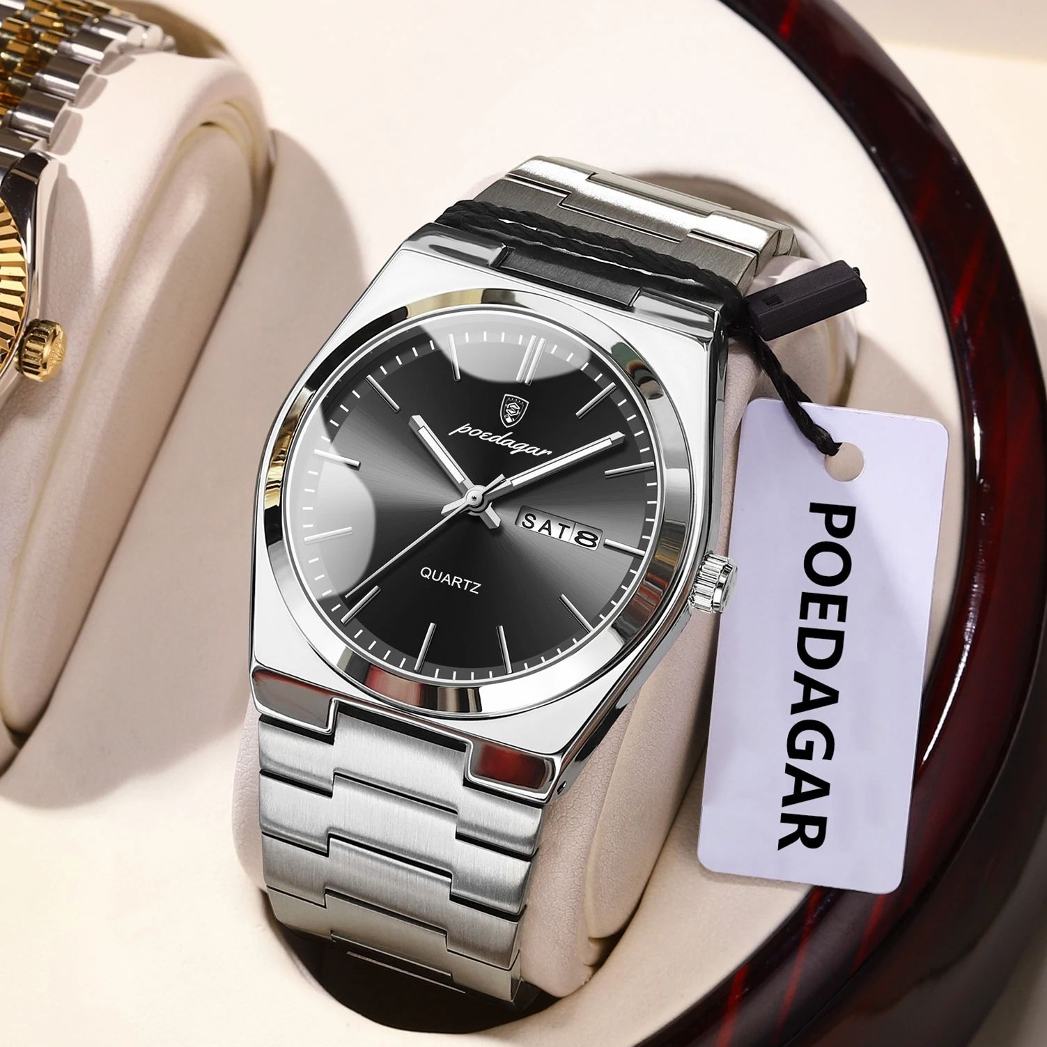 POEDAGAR Luxe heren quartzhorl - Luxury Watch Cartier recensie en prijs