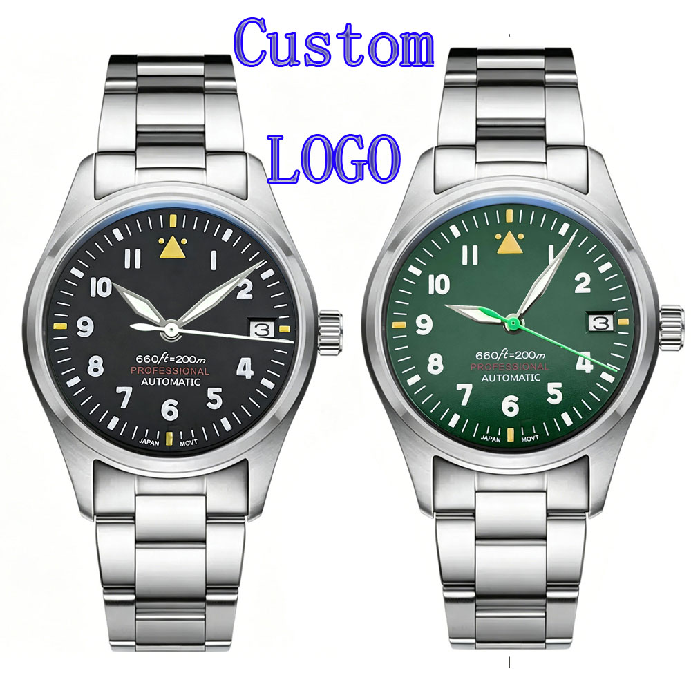 Aangepaste LOGO 36mm 39mm Pilo - Automatic Pilot Watch recensie en prijs
