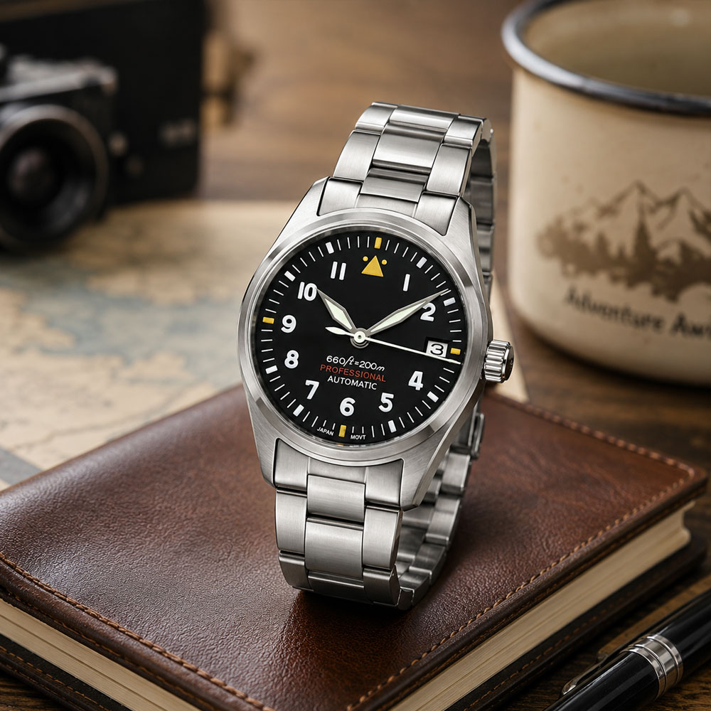 Aangepaste LOGO 36mm 39mm Pilo - Automatic Pilot Watch recensie en prijs