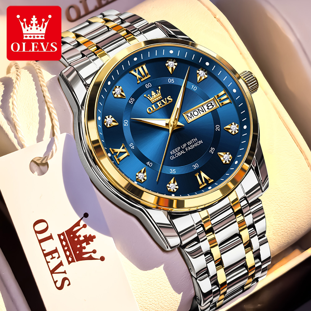 OLEVS merk mode herenhorloges  - Luxury Watch Brands recensie en prijs