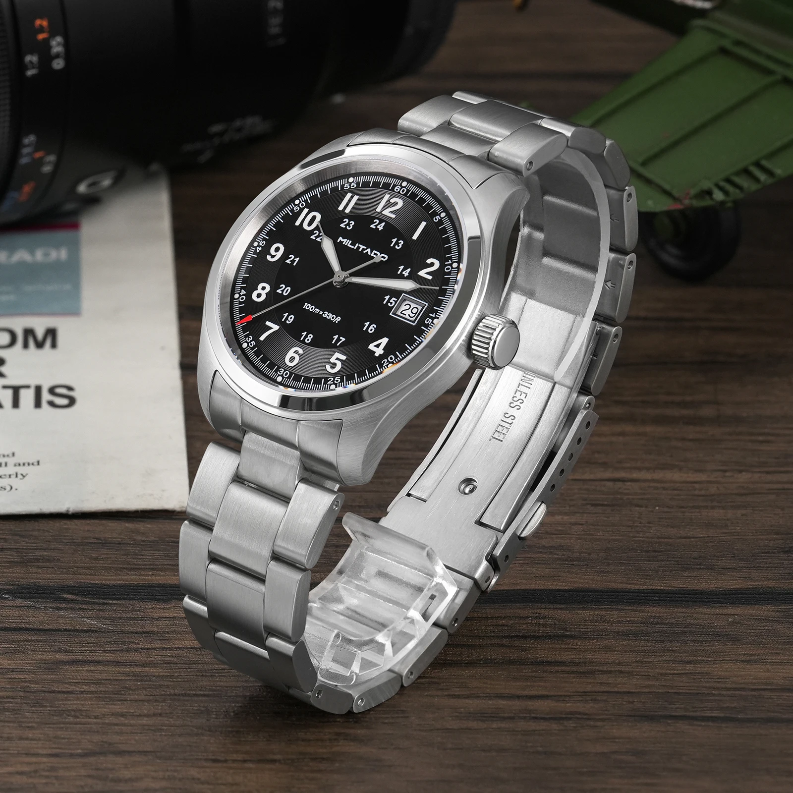 Militado ML08 Vintage quartz h - Rolex Watch Submariner recensie en prijs