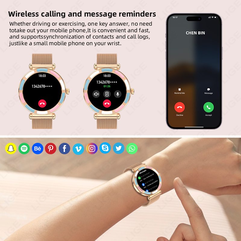 2026 LIGE Luxe Smartwatch voor - Luxury Watch Hd recensie en prijs